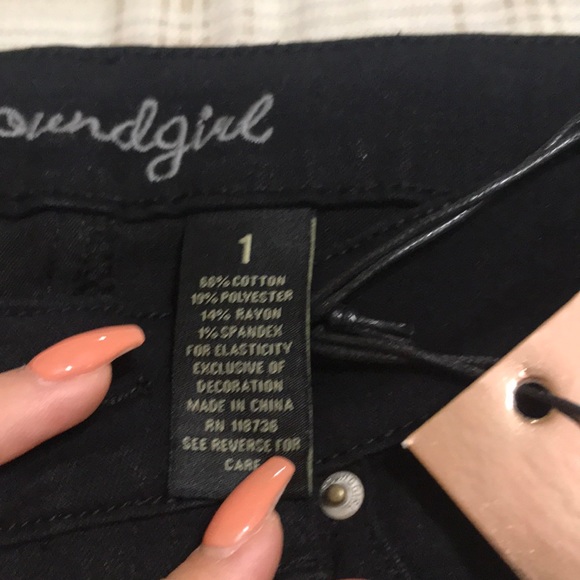 sound girl urban skinny jeans black ripped jeans - Picture 5 of 8